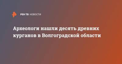 Археологи нашли десять древних курганов в Волгоградской области - ren.tv - Волгоградская обл. - Великий Новгород