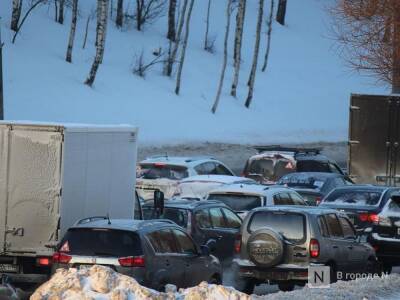 Движение затруднено на трассе М-7 в Лысковском районе из-за снегопада - vgoroden.ru - Нижегородская обл. - Нижний Новгород