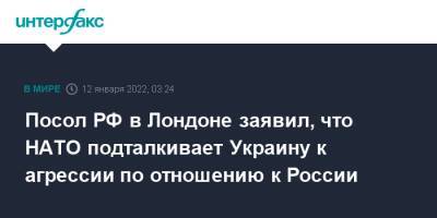 Андрей Келин - Посол РФ в Лондоне заявил, что НАТО подталкивает Украину к агрессии по отношению к России - interfax.ru - Москва - Россия - США - Украина - Грузия - Лондон - Польша - Апсны - респ. Южная Осетия