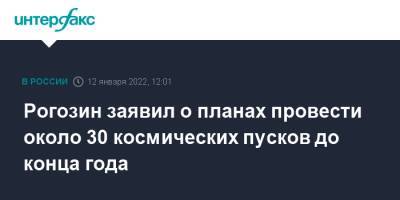 Дмитрий Рогозин - Рогозин заявил о планах провести около 30 космических пусков до конца года - interfax.ru - Москва - Французская Гвиана