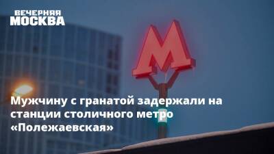 Алексей Мухин - Мужчину с гранатой задержали на станции столичного метро «Полежаевская» - vm.ru - Москва - Россия