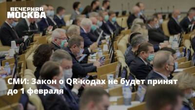 Дмитрий Песков - Вячеслав Володин - СМИ: Закон о QR-кодах не будет принят до 1 февраля - vm.ru - Россия