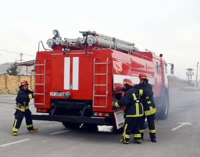 В Азербайджане проведены учебно-методические сборы пожарных расчётов (ФОТО) - trend.az - Азербайджан