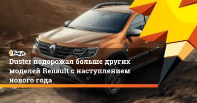Duster подорожал больше других моделей Renault с наступлением нового года - ridus.ru - Sandero