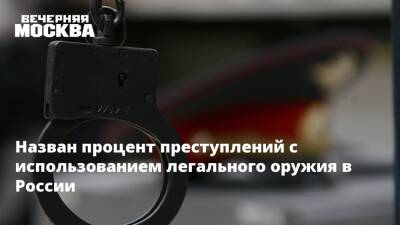 Александр Бастрыкин - Назван процент преступлений с использованием легального оружия в России - vm.ru - Россия