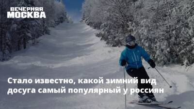 Стало известно, какой зимний вид досуга самый популярный у россиян - vm.ru - Россия