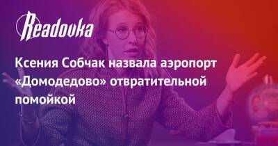 Ксения Собчак - Елена Блиновская - Ксения Собчак назвала аэропорт «Домодедово» отвратительной помойкой - readovka.ru