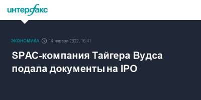 Тайгер Вудс - SPAC-компания Тайгера Вудса подала документы на IPO - interfax.ru - Москва - США