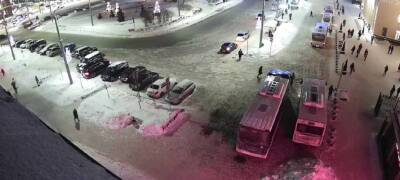 Появилось видео начала пожара в рейсовом автобусе в Петрозаводске - stolicaonego.ru - Петрозаводск