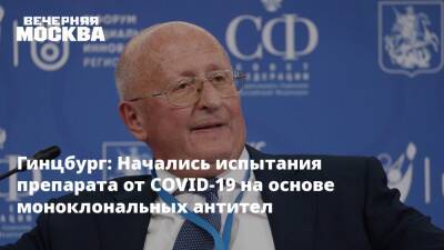 Александр Гинцбург - Анатолий Альтштейн - Гинцбург: Начались испытания препарата от COVID-19 на основе моноклональных антител - vm.ru - Россия - Англия - Франция