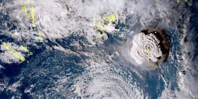 Момент извержения подводного вулкана показали из космоса - ruposters.ru - США - Австралия - Япония - Новая Зеландия - Самоа - Фиджи - Тонга