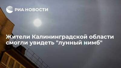 Жители Калининградской области в ночь с 15 на 16 января смогли увидеть "лунный нимб" - ria.ru - Калининград - Калининградская обл.