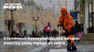 Столичные коммунальщики начали очистку улиц города от снега - vm.ru - Москва - Московская обл. - Москва