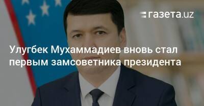 Улугбек Мухаммадиев вновь стал первым замсоветника президента - gazeta.uz - Узбекистан - Ташкент