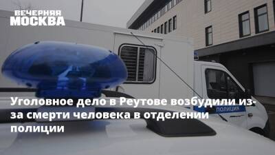 Ольга Врадий - Уголовное дело в Реутове возбудили из-за смерти человека в отделении полиции - vm.ru - Москва - Россия - Московская обл.