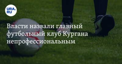 Власти назвали главный футбольный клуб Кургана непрофессиональным - ura.news - Курган