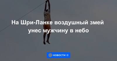 На Шри-Ланке воздушный змей унес мужчину в небо - news.mail.ru - Шри Ланка