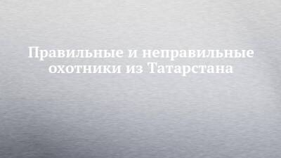 Правильные и неправильные охотники из Татарстана - chelny-izvest.ru - Башкирия - респ. Татарстан - Нижнекамск - респ. Удмуртия - район Нижнекамский