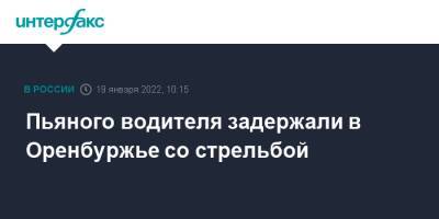Пьяного водителя задержали в Оренбуржье со стрельбой - interfax.ru - Москва - Россия - Оренбургская обл.