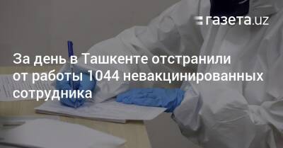 За день в Ташкенте отстранили от работы 1044 невакцинированных сотрудника - gazeta.uz - Узбекистан - Ташкент