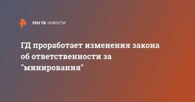 Василий Пискарев - ГД проработает изменения закона об ответственности за "минирования" - ren.tv