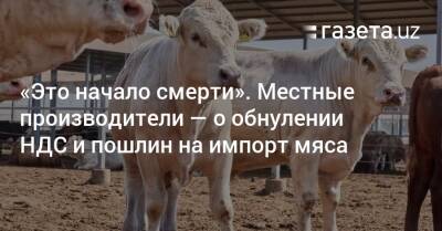 «Это начало смерти». Местные производители — о обнулении НДС и пошлин на импорт мяса - gazeta.uz - Россия - Казахстан - Узбекистан - Белоруссия