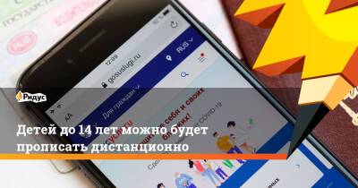 Дмитрий Чернышенко - Детей до 14 лет можно будет прописать дистанционно - ridus.ru - Россия