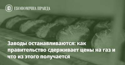 Заводы останавливаются: как правительство сдерживает цены на газ и что из этого получается - epravda.com.ua - Украина