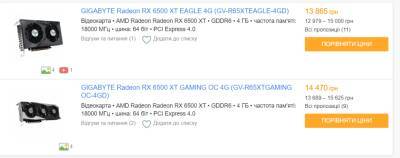 В Україні відеокарти Radeon RX 6500 XT вдвічі – втричі дорожчі рекомендованої ціни - itc.ua - США - Украина