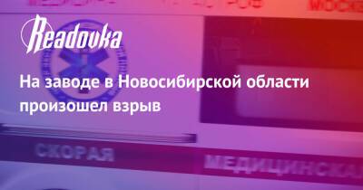 На заводе в Новосибирской области произошел взрыв - readovka.ru - Сургут - Новосибирская обл.