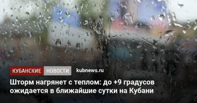 Шторм нагрянет с теплом: до +9 градусов ожидается в ближайшие сутки на Кубани - kubnews.ru - Краснодарский край - Краснодар