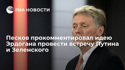 Владимир Зеленский - Владимир Путин - Дмитрий Песков - Тайип Эрдоган - Песков об идее Эрдогана провести встречу Путина и Зеленского: по ней ничего нет - ria.ru - Москва - Россия - Украина - Киев - Турция - Анкара - Киев