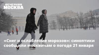 Евгений Тишковец - «Снег и ослабление морозов»: синоптики сообщили москвичам о погоде 21 января - vm.ru - Москва - Московская обл. - Москва