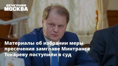 Материалы об избрании меры пресечения замглаве Минтранса Токареву поступили в суд - vm.ru - Москва - Россия - Москва - Минтранс