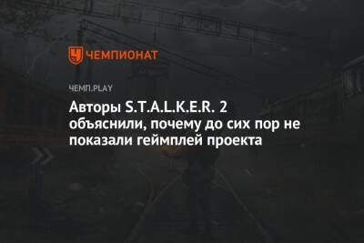 Авторы S.T.A.L.K.E.R. 2 объяснили, почему до сих пор не показали геймплей проекта - championat.com