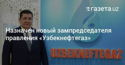 Назначен новый зампредседателя правления «Узбекнефтегаза» - gazeta.uz - Узбекистан - Кашкадарьинская обл.