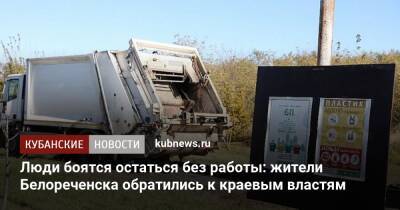Люди боятся остаться без работы: жители Белореченска обратились к краевым властям - kubnews.ru - Краснодарский край - Белореченск