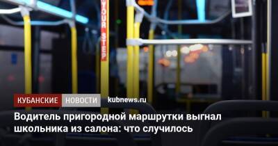 Водитель пригородной маршрутки выгнал школьника из салона: что случилось - kubnews.ru - Краснодар - Кубань - Краснодар