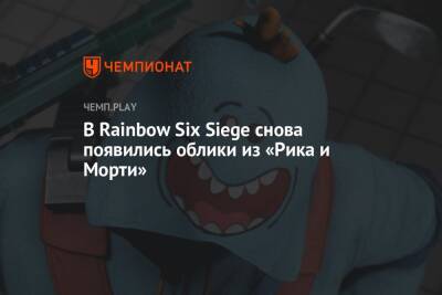 Rainbow VI (Vi) - В Rainbow Six Siege снова появились облики из «Рика и Морти» - championat.com