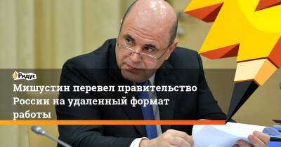 Михаил Мишустин - Мишустин перевел правительство России наудаленный формат работы - ridus.ru - Москва - Россия