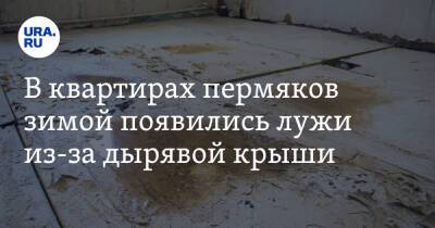 В квартирах пермяков зимой появились лужи из-за дырявой крыши. Фото - ura.news - Пермский край