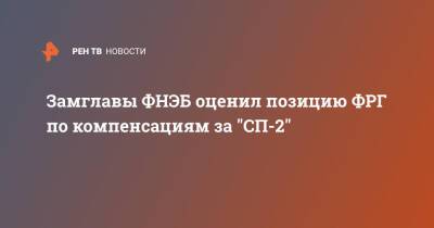 Роберт Хабек - Алексей Гривач - Замглавы ФНЭБ оценил позицию ФРГ по компенсациям за "СП-2" - ren.tv - Германия