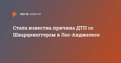 Арнольд Шварценеггер - Стала известна причина ДТП со Шварценеггером в Лос-Анджелесе - ren.tv - Лос-Анджелес - шт. Калифорния