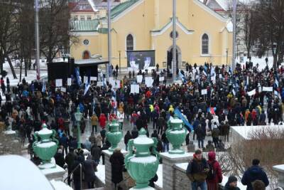 Мартин Хельме - «В власти — враги народа Эстонии»: В Таллине митинговали против дорогой энергии - eadaily - Эстония - Таллин