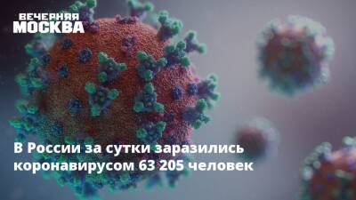 Александр Гинцбург - В России за сутки заразились коронавирусом 63 205 человек - vm.ru - Москва - Россия