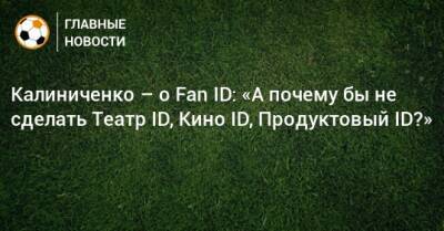 Максим Калиниченко - Калиниченко – о Fan ID: «А почему бы не сделать Театр ID, Кино ID, Продуктовый ID?» - bombardir.ru - Россия