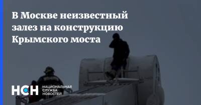 В Москве неизвестный залез на конструкцию Крымского моста - nsn.fm - Москва - Москва