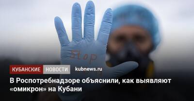 Вениамин Кондратьев - В Роспотребнадзоре объяснили, как выявляют «омикрон» на Кубани - kubnews.ru - Россия - Краснодарский край