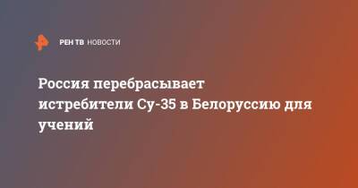 Россия перебрасывает истребители Су-35 в Белоруссию для учений - ren.tv - Россия - Белоруссия