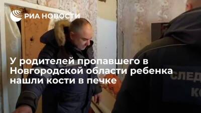 Источник: у родителей пропавшего в Новгородской области ребенка нашли кости в печке - ria.ru - Санкт-Петербург - Новгородская обл. - Холм